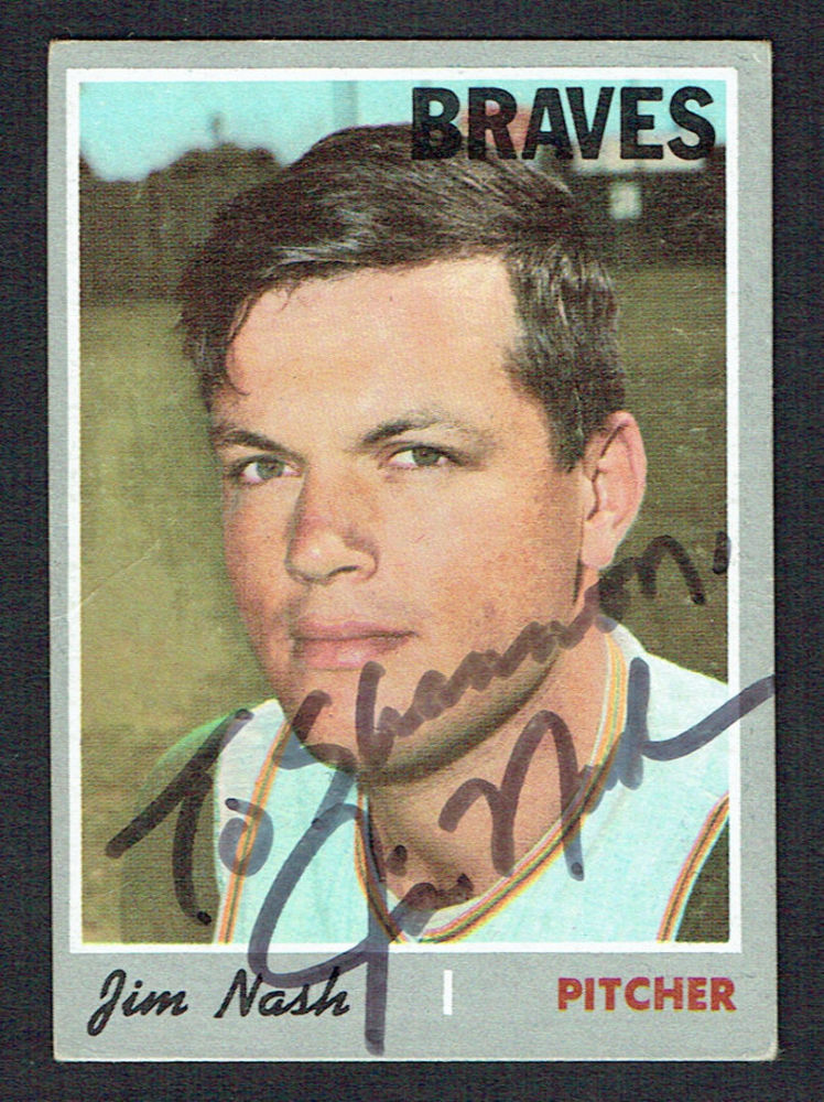 Jim Nash #171 signed autograph auto 1970 Topps Baseball Trading Card