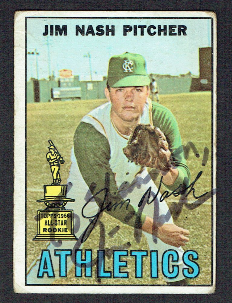 Jim Nash #90 signed autograph auto 1967 Topps Baseball Trading Card