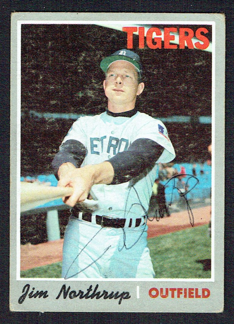 Jim Northrup #177 signed autograph auto 1970 Topps Baseball Trading Card