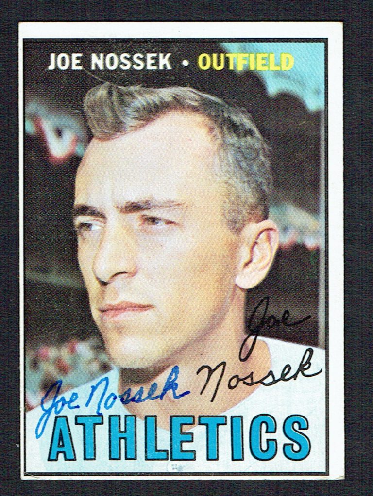 Joe Nossek #209 signed autograph auto 1967 Topps Baseball Trading Card