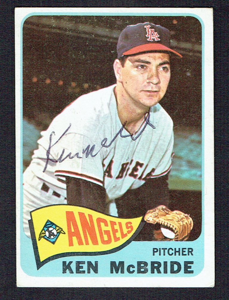 Ken McBride #268 signed autograph auto 1965 Topps Baseball Trading Card