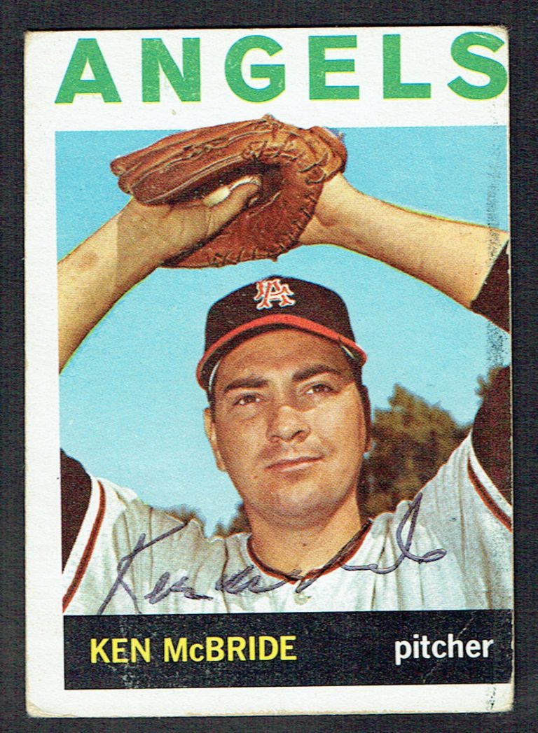 Ken McBride #405 signed autograph auto 1964 Topps Baseball Trading Card