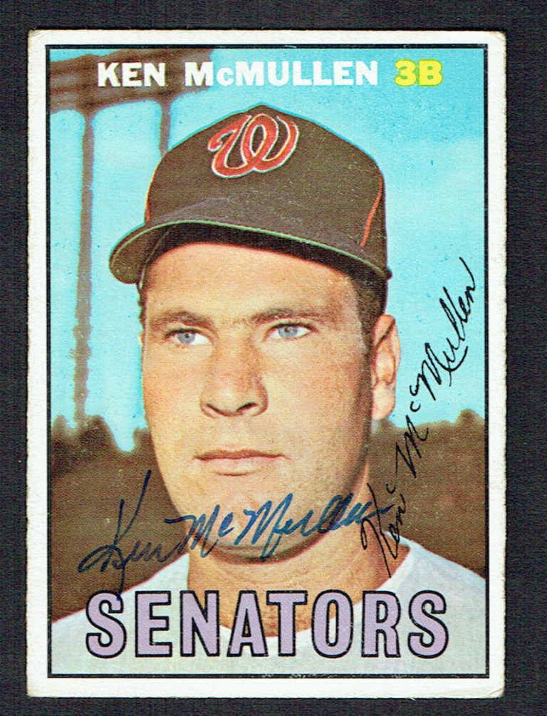 Ken McMullen #47 signed autograph auto 1967 Topps Baseball Trading Card