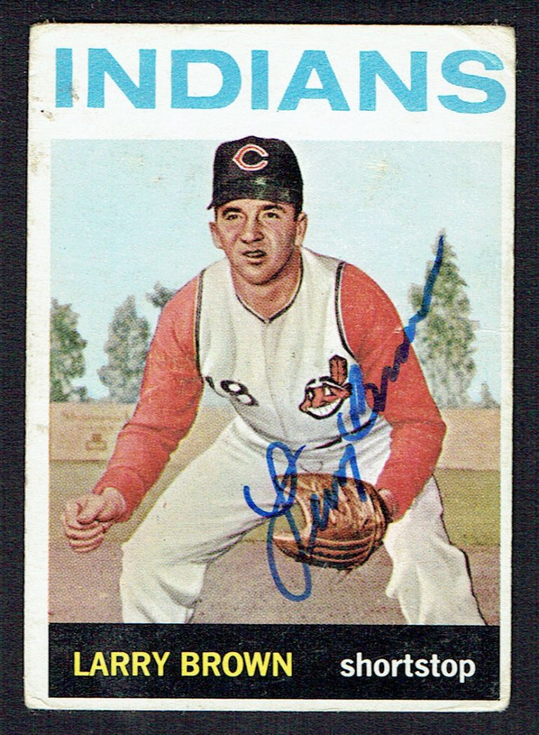 Larry Brown #301 signed autograph auto 1964 Topps Baseball Trading Card