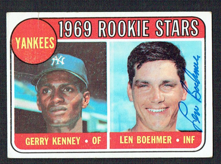 Len Boehmer #519 signed autograph auto 1969 Topps Baseball Trading Card