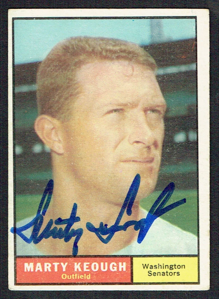 Marty Keough #146 signed autograph auto 1961 Topps Baseball Trading Card