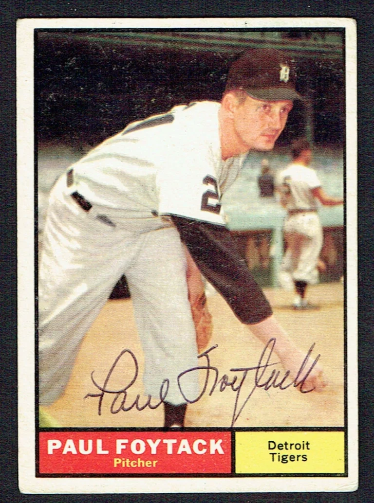 Paul Foytack #171 signed autograph auto 1961 Topps Baseball Trading Card