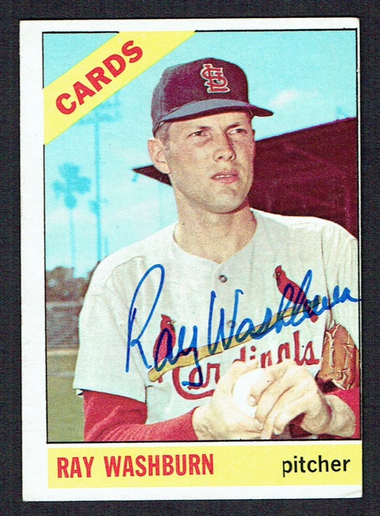 Ray Washburn #399 signed autograph auto 1966 Topps Baseball Trading Card