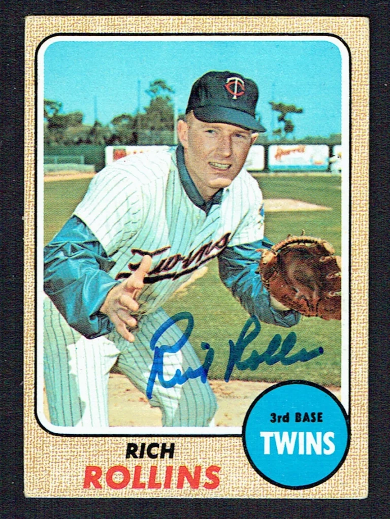 Rich Rollins #243 signed autograph auto 1968 Topps Baseball Trading Card