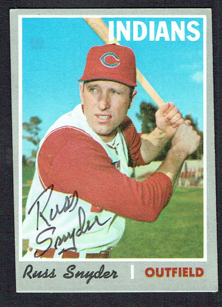 Russ Snyder #347 signed autograph auto 1970 Topps Baseball Trading Card