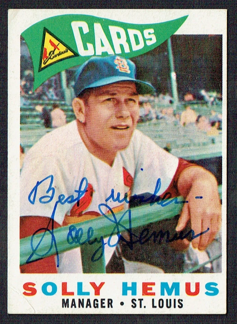Solly Hemus #218 signed autograph auto 1960 Topps Baseball Trading Card