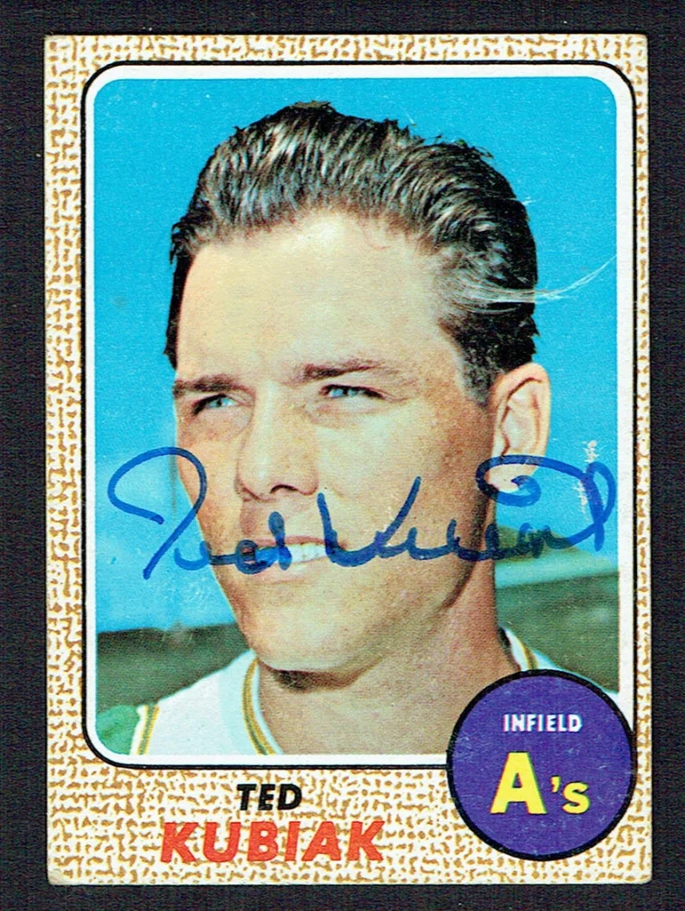 Ted Kubiak #79 signed autograph auto 1968 Topps Baseball Trading Card