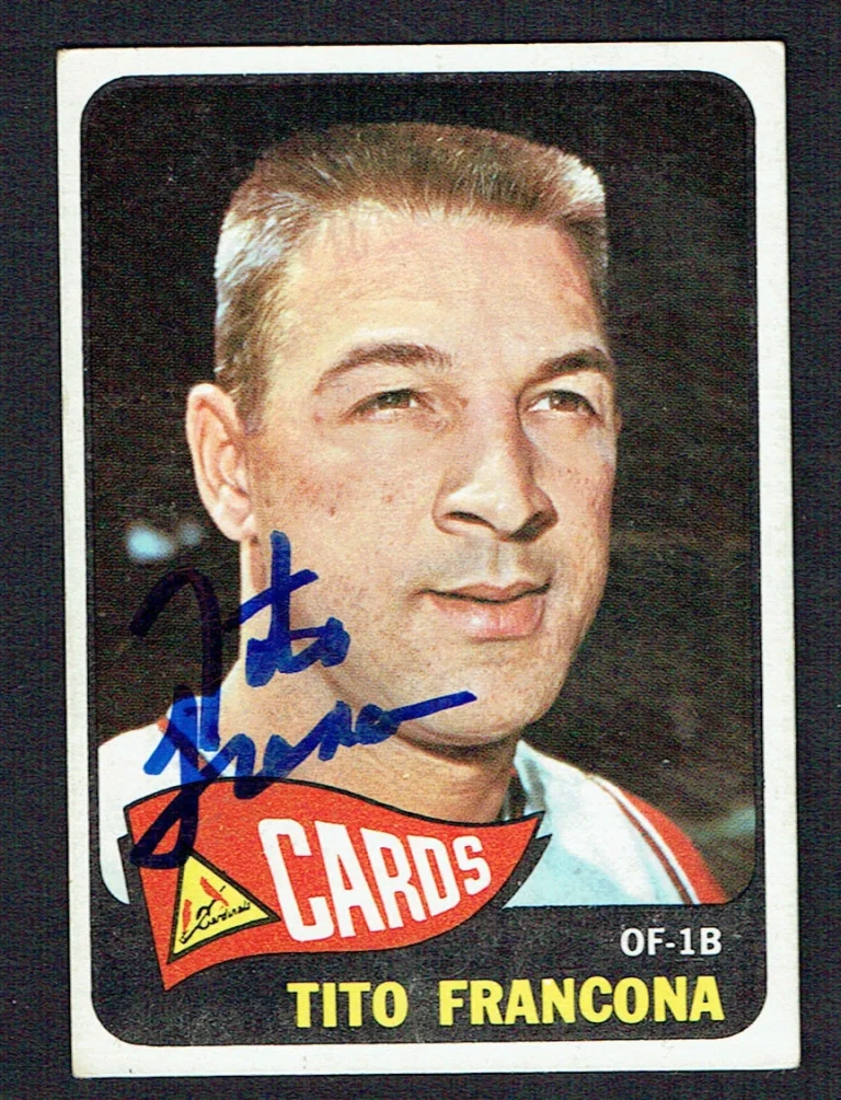 Tito Francona #256 signed autograph auto 1965 Topps Baseball Trading Card