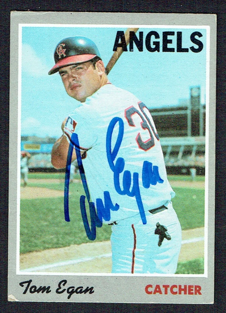 Tom Egan #4 signed autograph auto 1970 Topps Baseball Trading Card