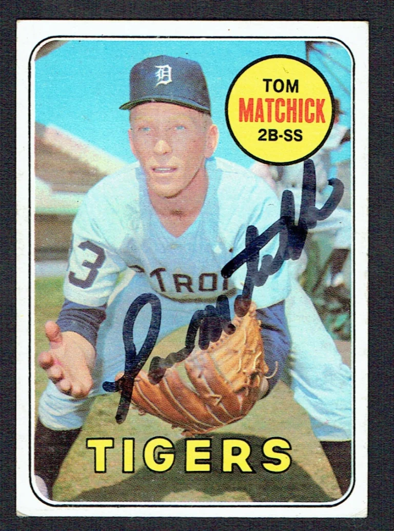 Tom Matchick #344 signed autograph auto 1969 Topps Baseball Trading Card