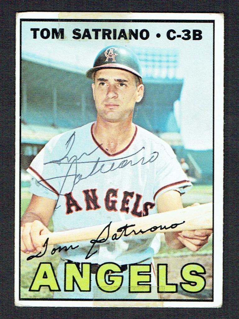 Tom Satriano #343 signed autograph auto 1967 Topps Baseball Trading Card