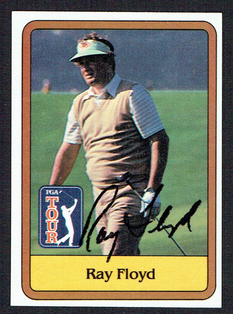 Ray Floyd #10 signed autograph auto 1981 Donruss Golf Trading Card