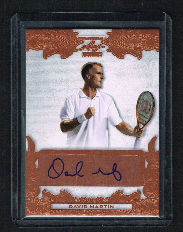 David Martin #BA-DM1 signed autograph 2015 Leaf Ultimate Tennis Bronze Auto