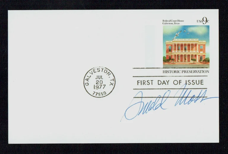 Donald Moss signed autograph auto FDC Postcard Stamp Designer