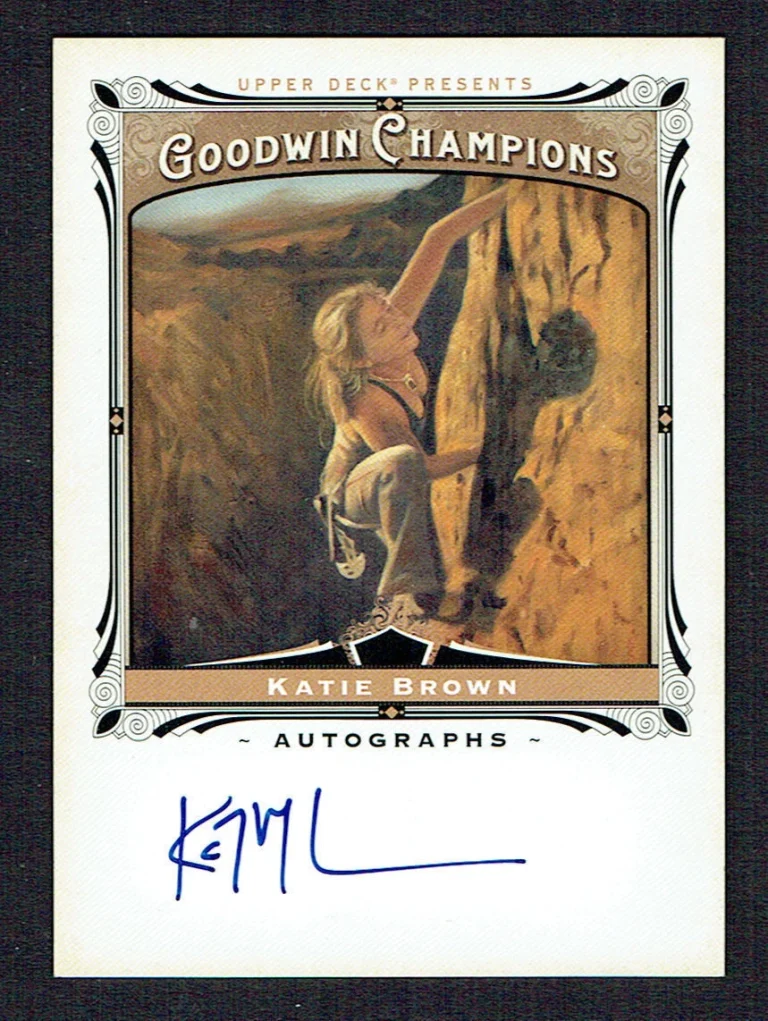 Katie Brown signed autograph auto 2013 Upper Deck Goodwin Champions Card