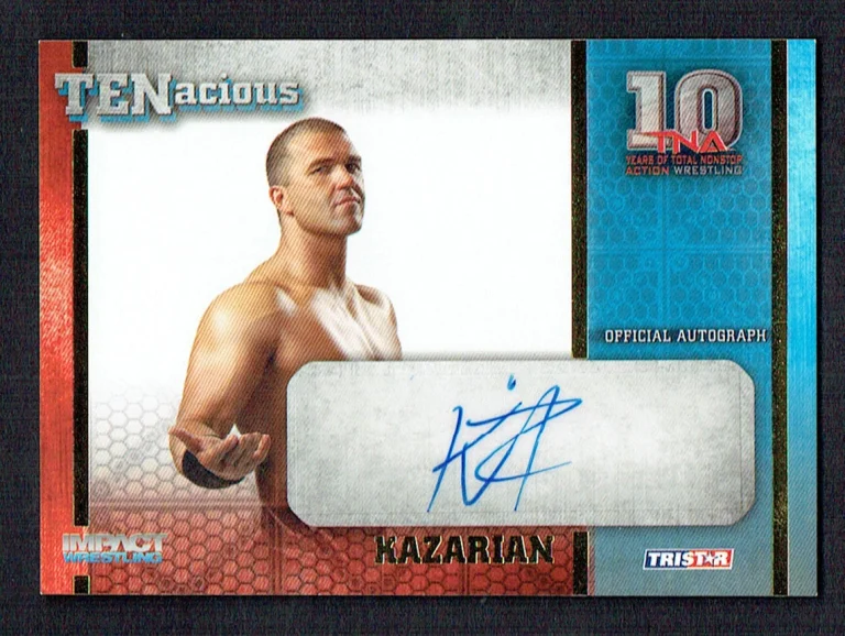 Kazarian signed autograph 2012 TriStar Impact Wrestling Tenacious Card 5/100