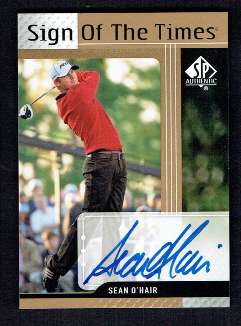 Sean O'Hair signed autograph auto 2012 Upper Deck SP Sign of the Times Golf Card