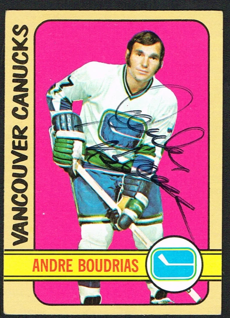 Andre Boudrias #158 signed autograph auto 1972-73 Topps Hockey Trading Card