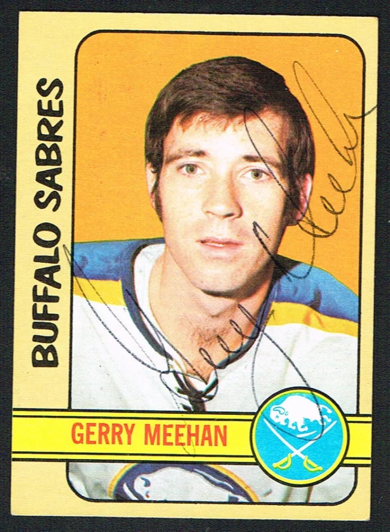 Gerry Meehan #16 signed autograph auto 1972-73 Topps Hockey Trading Card