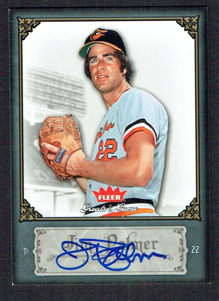Jim Palmer #50 signed autograph 2006 Fleer Greats of the Game GOTG AUTO