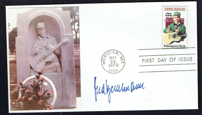 Fred Bertelmann (d. 2014) signed autograph First Day Cover German Singer & Actor