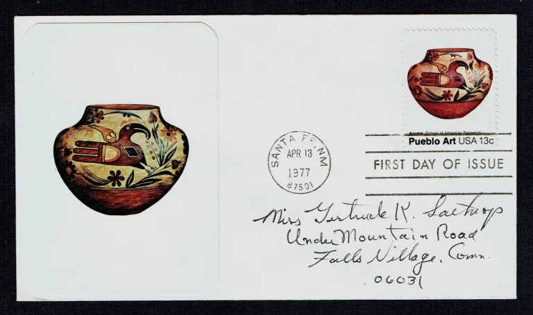 Gertrude K. Lathrop (d. 1986) signed autograph First Day Cover FDC Sculptor
