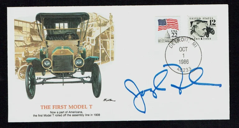 Joseph Finder signed autograph Postal Cover Author Paranoia & High Crimes