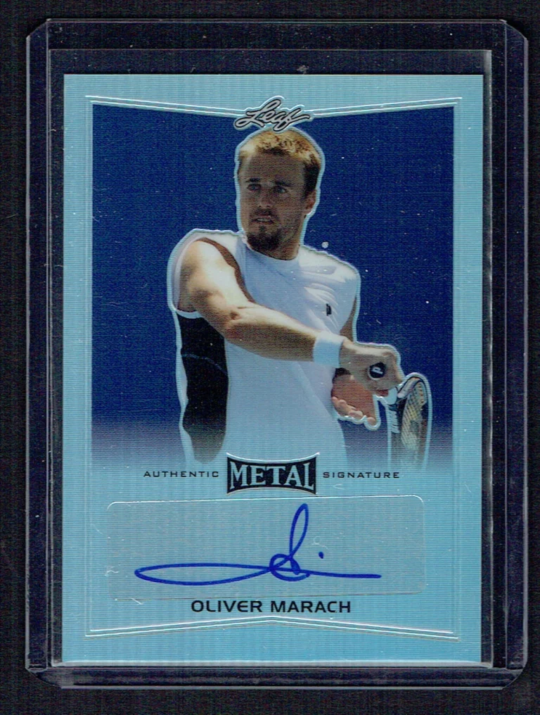 Oliver Marach signed autograph auto 2016 Leaf Metal Tennis Trading Card