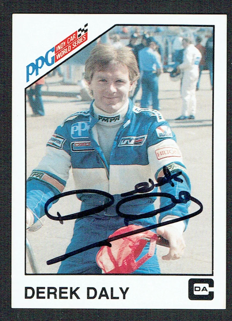 Derek Daly #36 signed autograph 1983 A&S Racing PPG Indy Car World Series Card