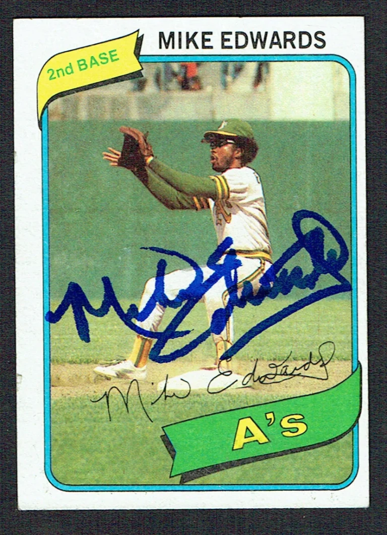 Mike Edwards #301 signed autograph auto 1980 Topps Baseball Trading Card