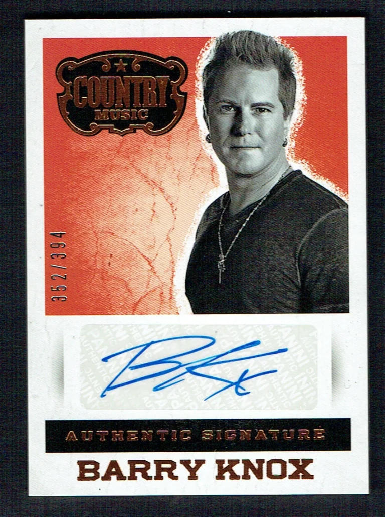 Barry Knox signed autograph auto 2014 Panini Country Music Trading Card 352/394