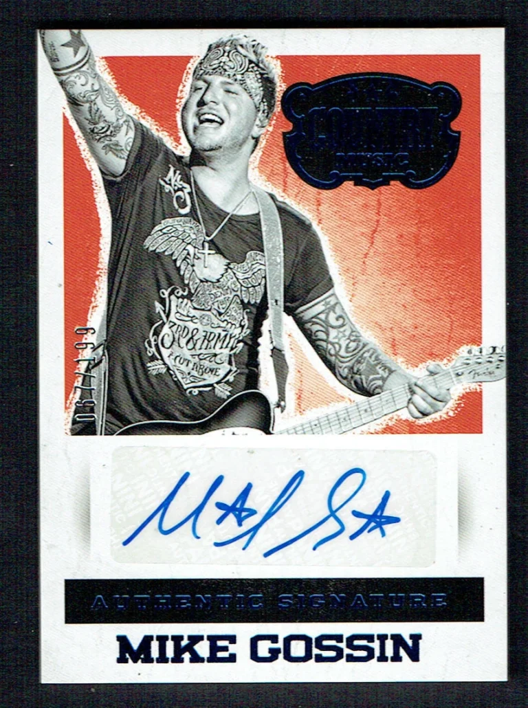 Mike Gossin signed autograph auto 2014 Panini Country Music Trading Card 67/199