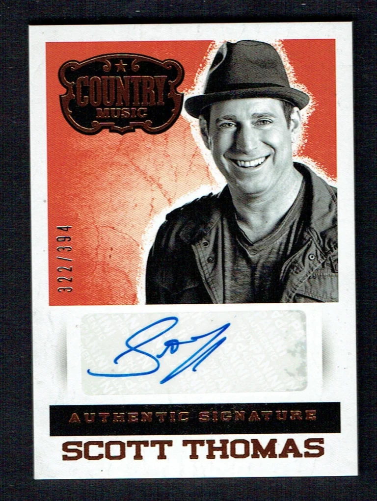 Scott Thomas signed autograph auto 2014 Panini Country Music Card 322/394