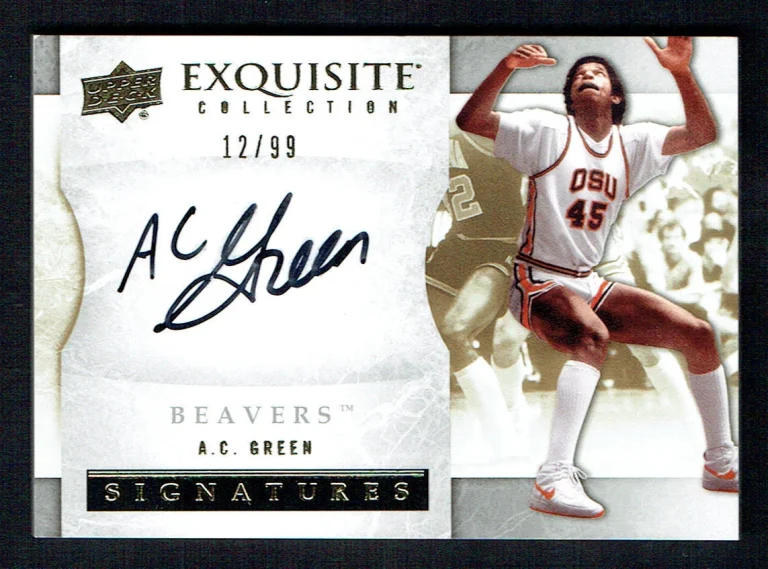 A.C. Green #S-AG signed autograph 2012-13 Upper Deck Exquisite Collection Card
