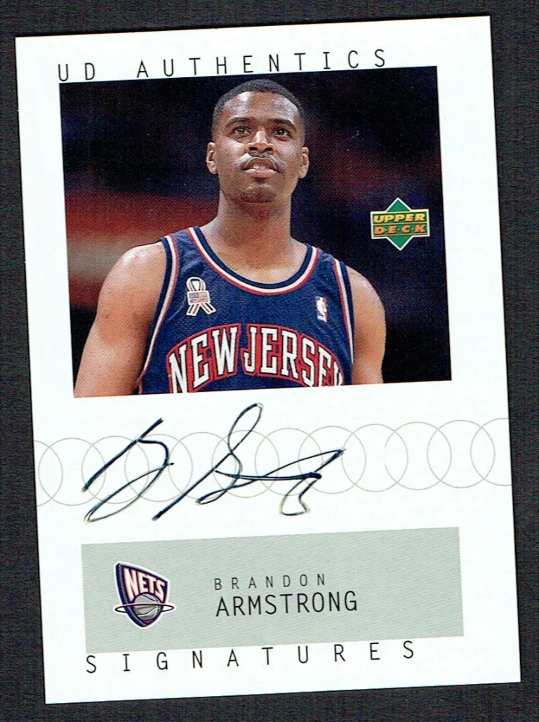 Brandon Armstrong signed autograph 2002 Upper Deck Authentics Signatures Card