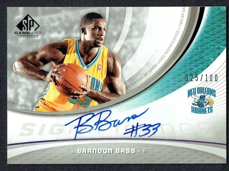 Brandon Bass #SIG-BB signed autograph 2005 Upper Deck Game Used Edition 25/100