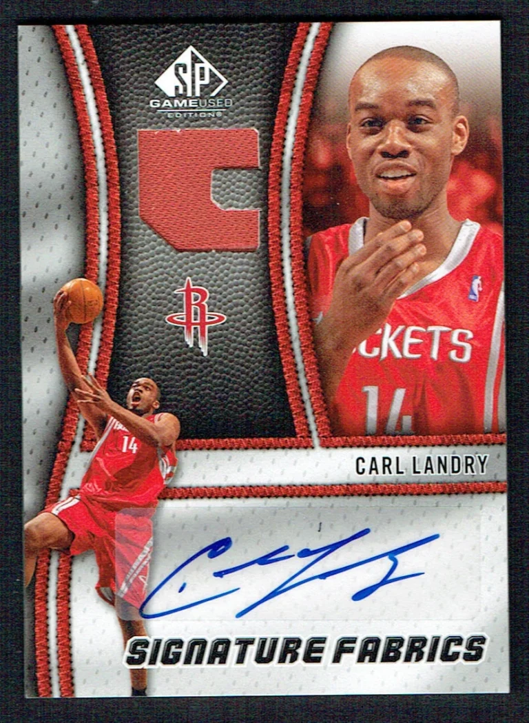 Carl Landry #SF-CL signed autograph auto 2009-10 Upper Deck SP Game Used Fabrics