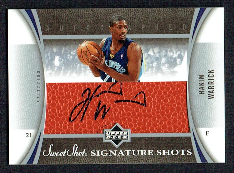 Hakim Warrick signed autograph auto 2006-07 Upper Deck Sweet Shot Trading Card