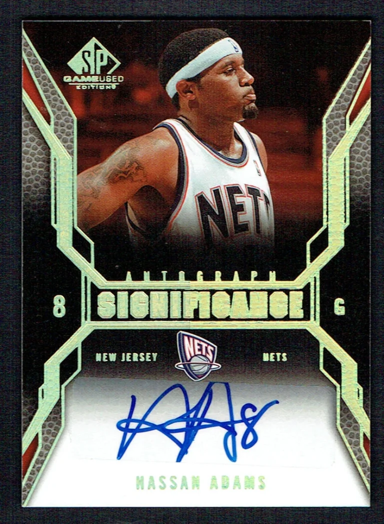 Hassan Adams SI-HA signed autograph auto 2007-08 Upper Deck SP Significance Card