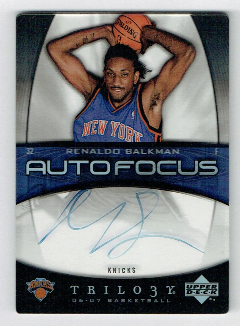Renaldo Balkman signed autograph auto 2006-07 Upper Deck Auto Focus Trilogy Card
