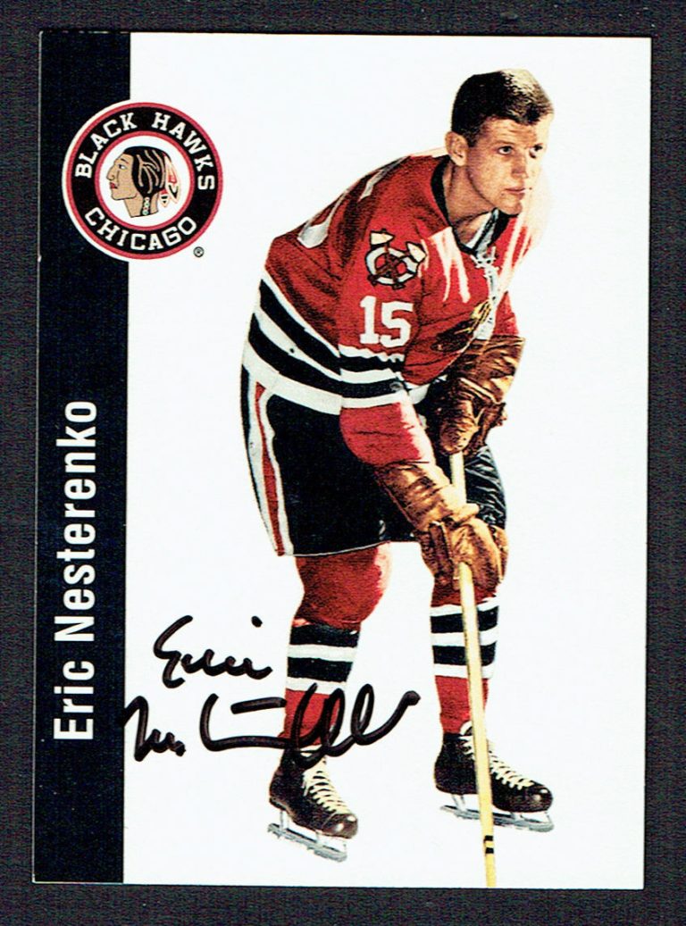 Eric Nesterenko #39 signed autograph 1994 Parkhurst Missing Link 1956-57 Card