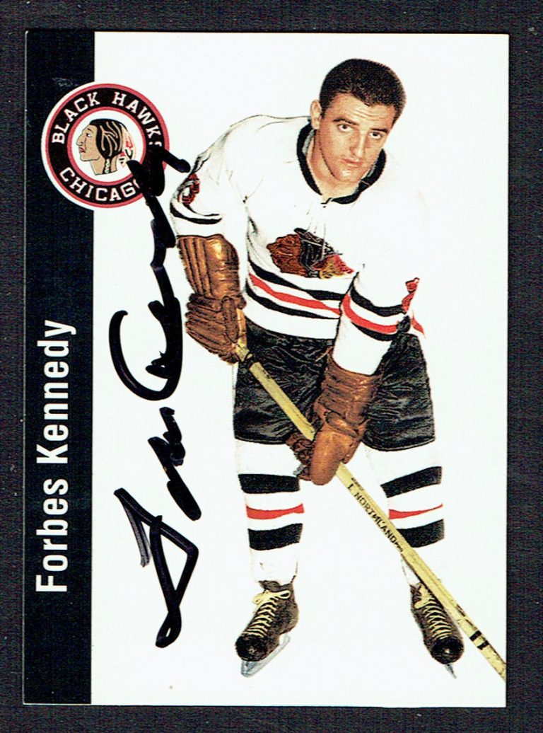 Forbes Kennedy #35 signed autograph 1994 Parkhurst Missing Link 1956-57 Card