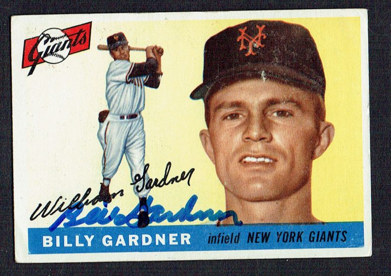 Billy Gardner #27 signed autograph auto 1955 Topps Baseball Trading Card