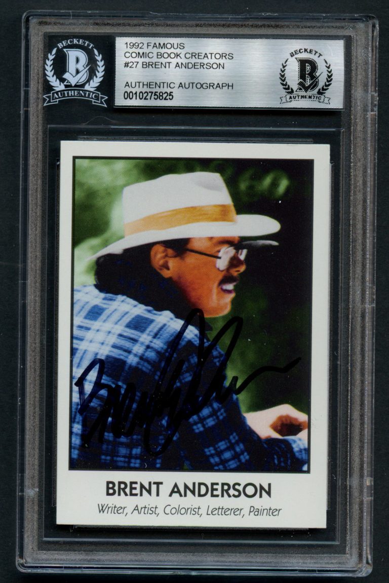 Brent Anderson #27 signed autograph 1992 Famous Comic Book Creators Card BAS