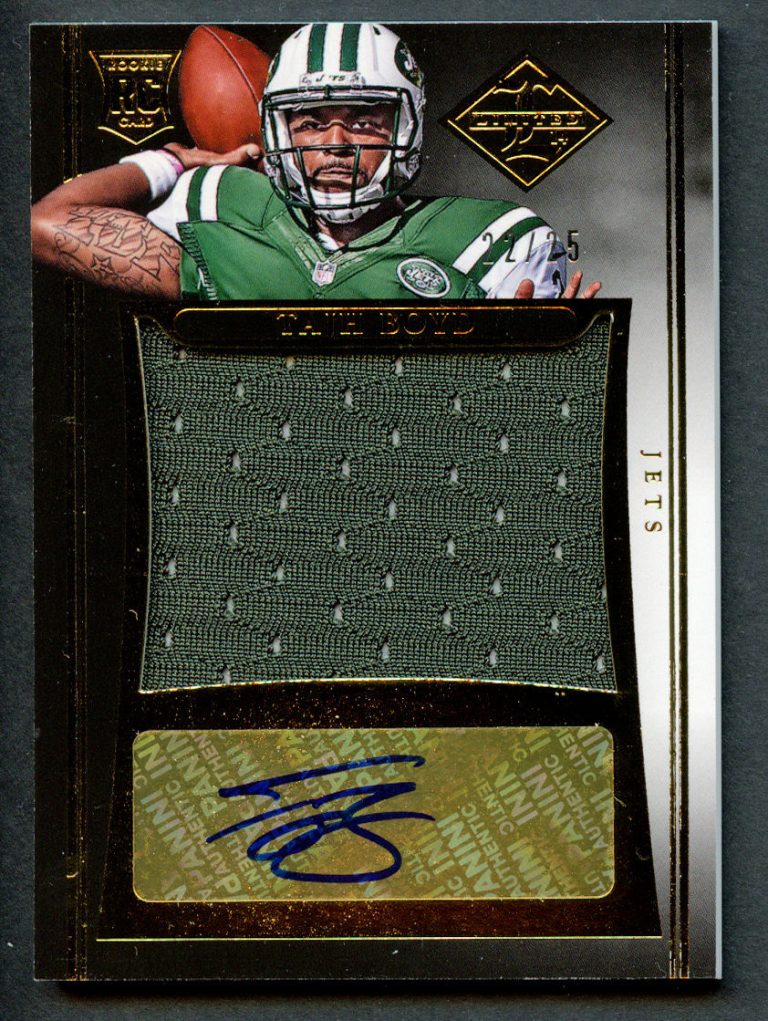 Tajh Boyd #RJ-TB signed autograph auto 2014 Panini Limited Football Card 22/25